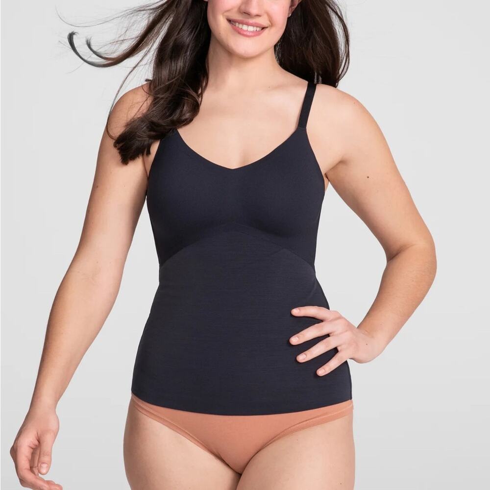 Honeylove LiftWear Cami in Vamp (Black) Size XL